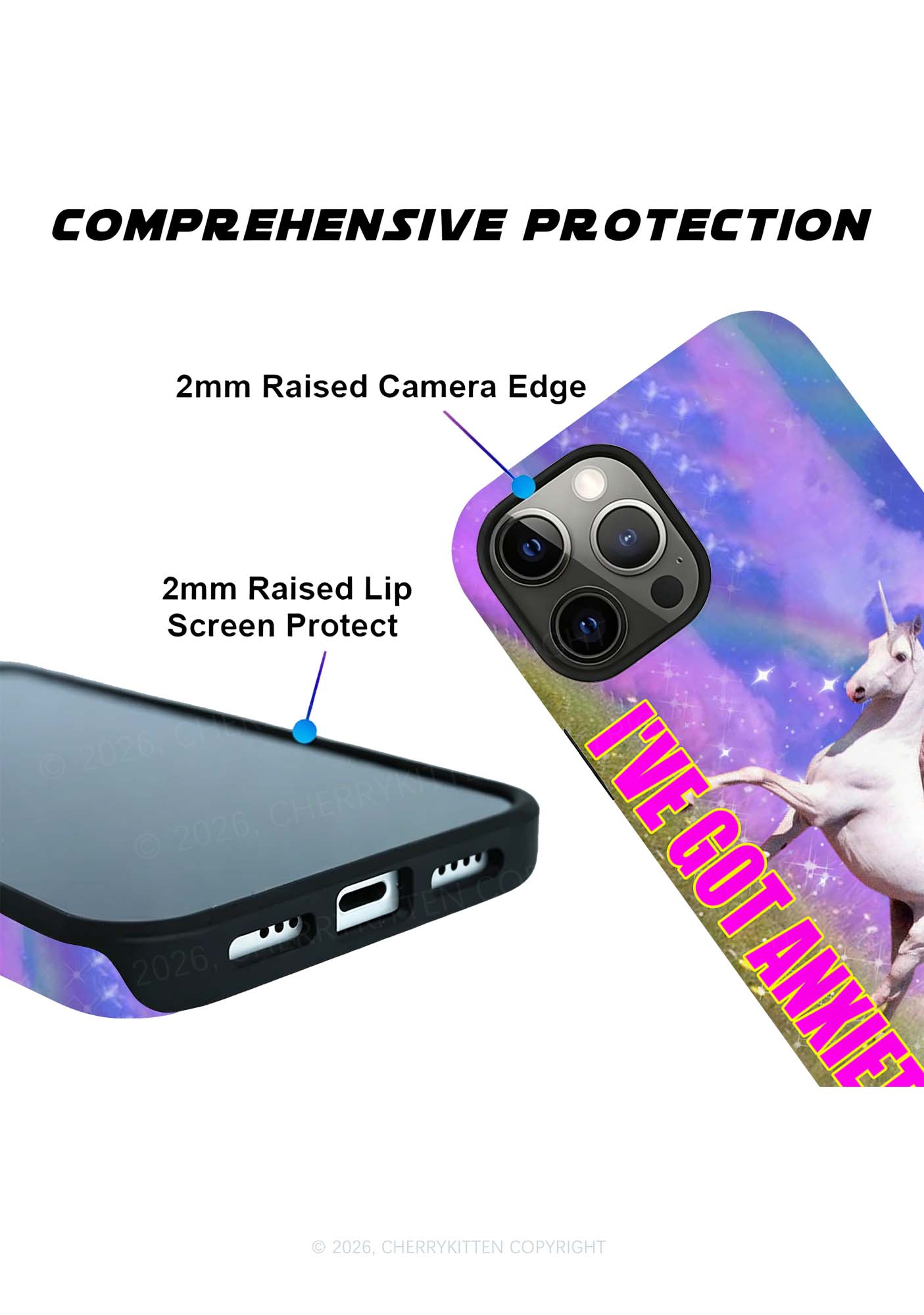 I Got Anxiety Y2K Phone Case Cherrykitten
