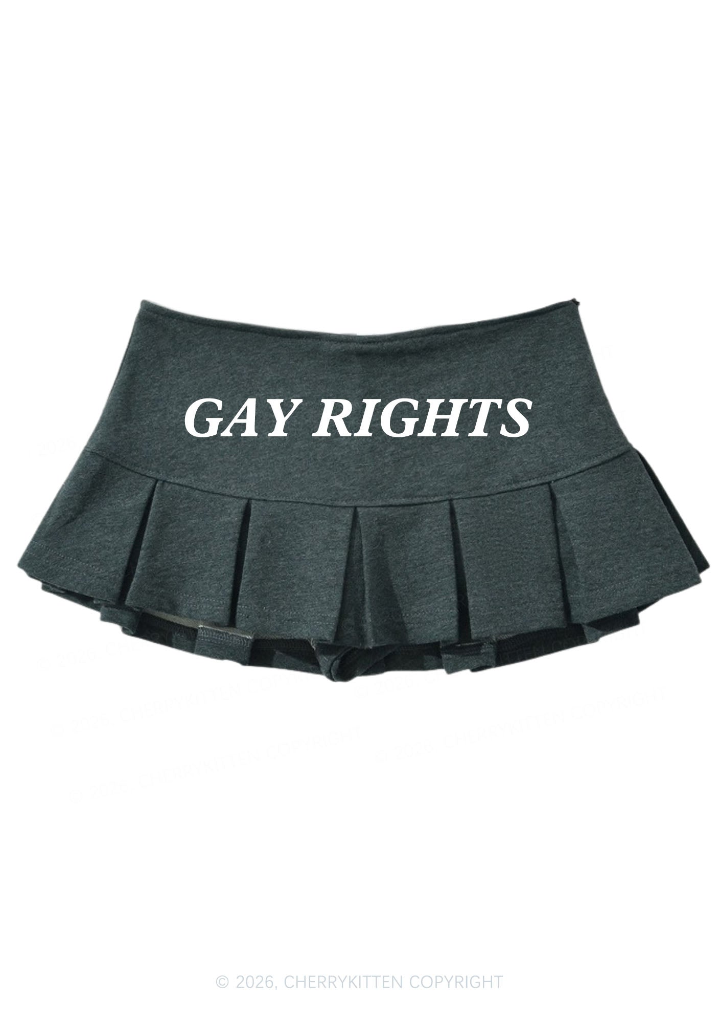 Gay Rights Pride Y2K Mini Pleated Skirts Cherrykitten