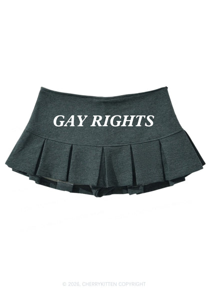 Gay Rights Pride Y2K Mini Pleated Skirts Cherrykitten