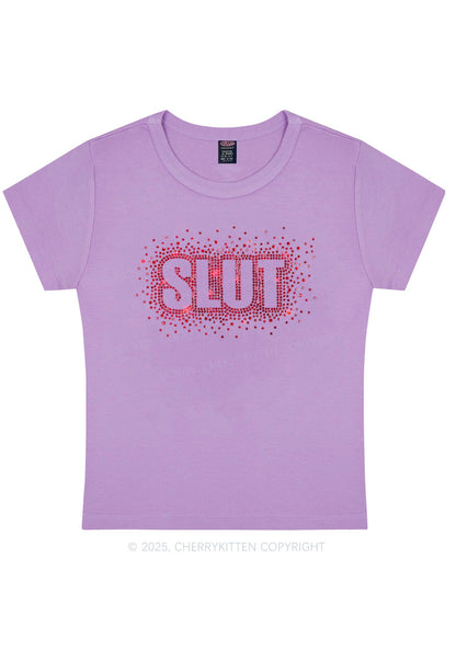Rhinestone Special Slxt Y2K Baby Tee Cherrykitten