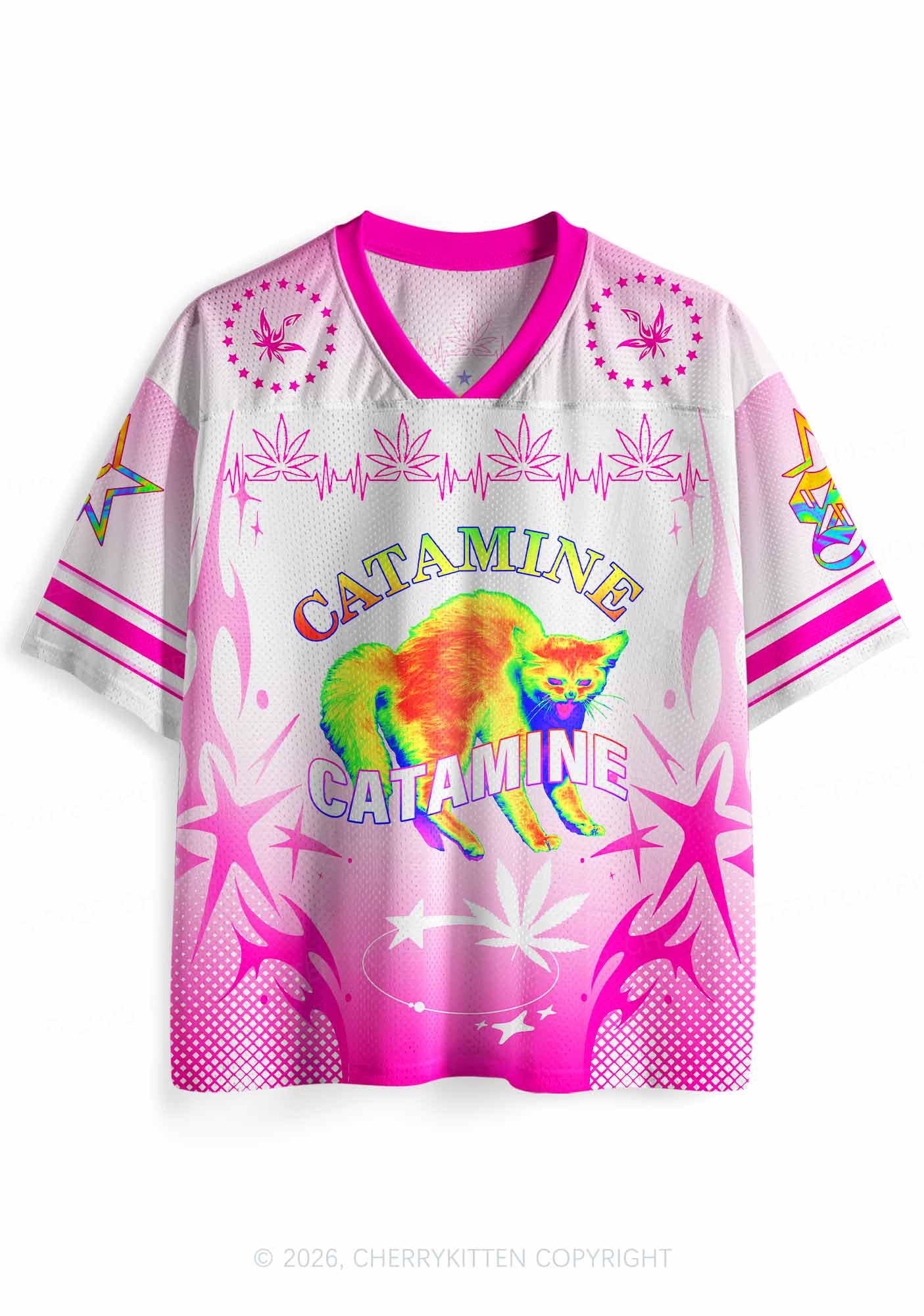 Thermal Catamine Y2K Sport Jersey Shirts Cherrykitten
