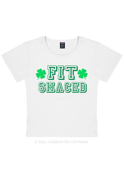 Fit Shaced St Patricks Y2K Baby Tee Cherrykitten