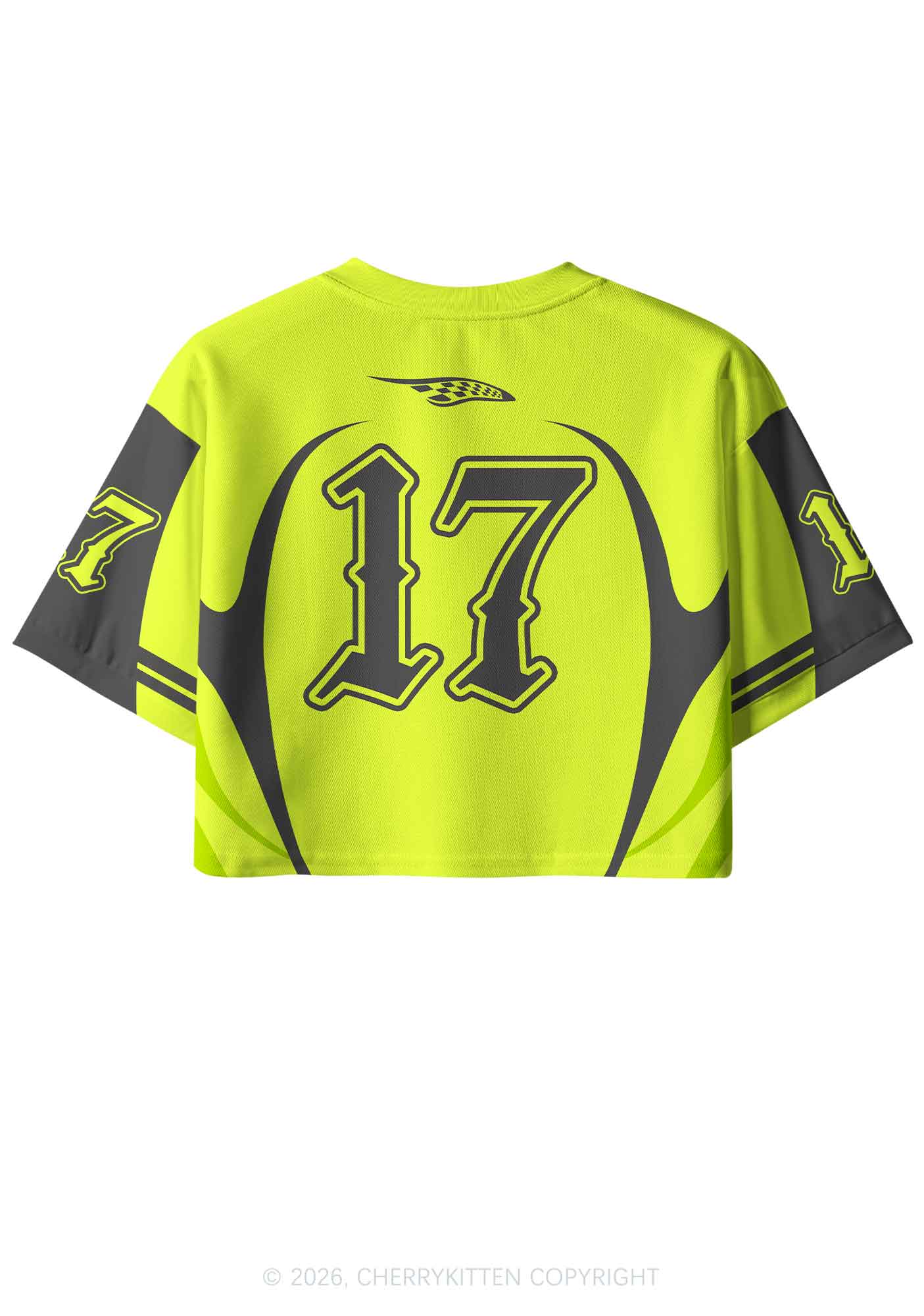 Lime Green I Support Gay Rights Pride Y2K Crop Sport Jersey Shirts Cherrykitten