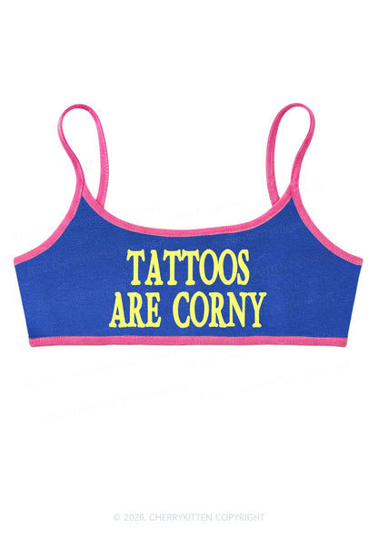 Tattoos Are Corny Y2K Super Crop Cami Cherrykitten