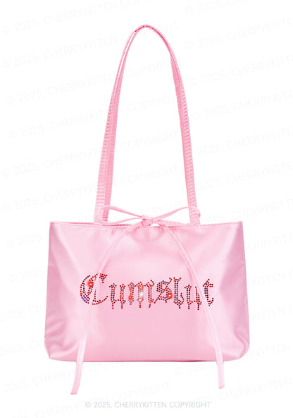 Rhinestone Cxmslxt Y2K Satin Bags Cherrykitten