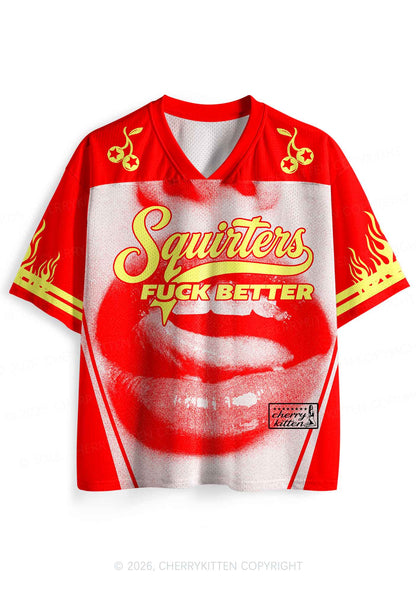 Squirters Fxxk Better Y2K Sport Jersey Shirts Cherrykitten