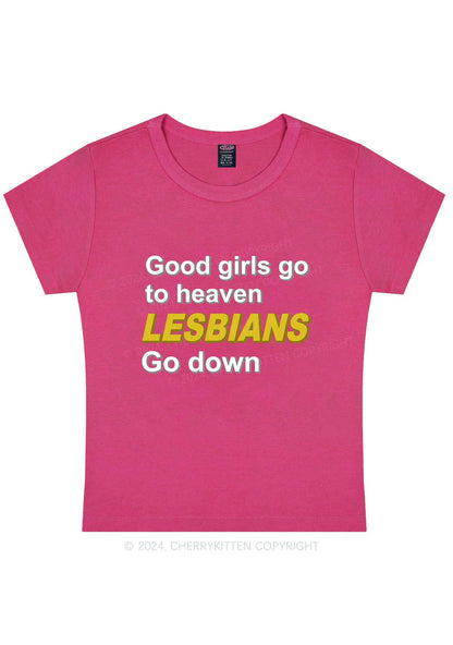 Curvy Good Girls Go To Heaven Y2K Baby Tee Cherrykitten