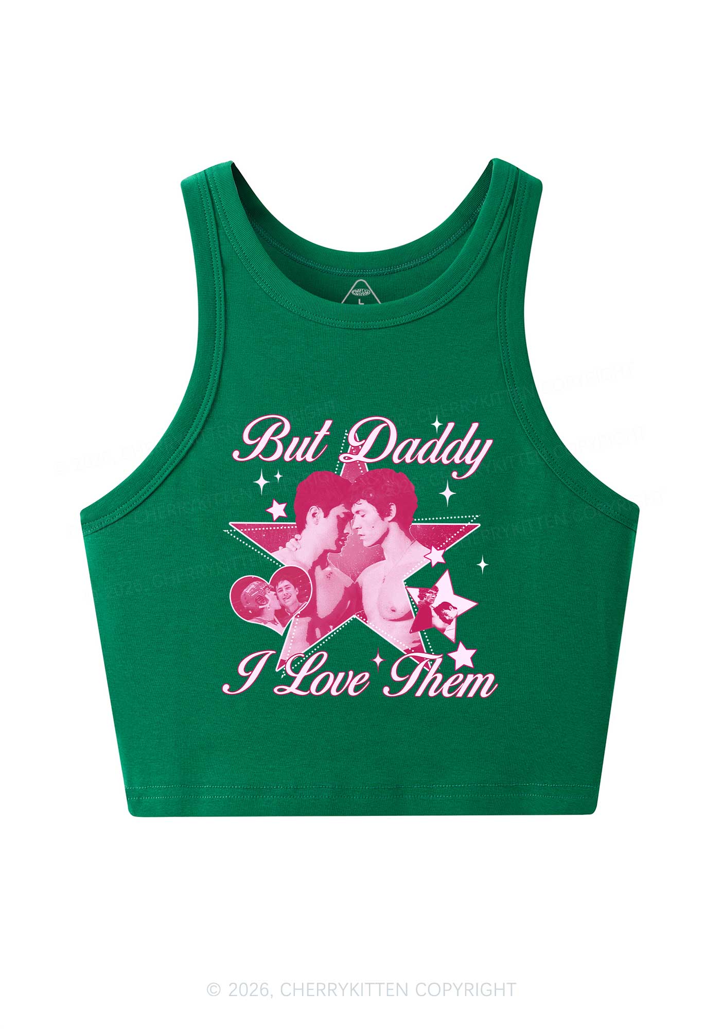 But Daddy I Love Them Star HR Y2K Crop Tank Top Cherrykitten