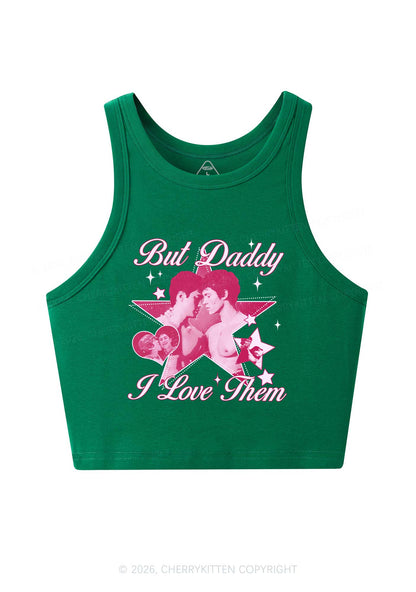 But Daddy I Love Them Star HR Y2K Crop Tank Top Cherrykitten