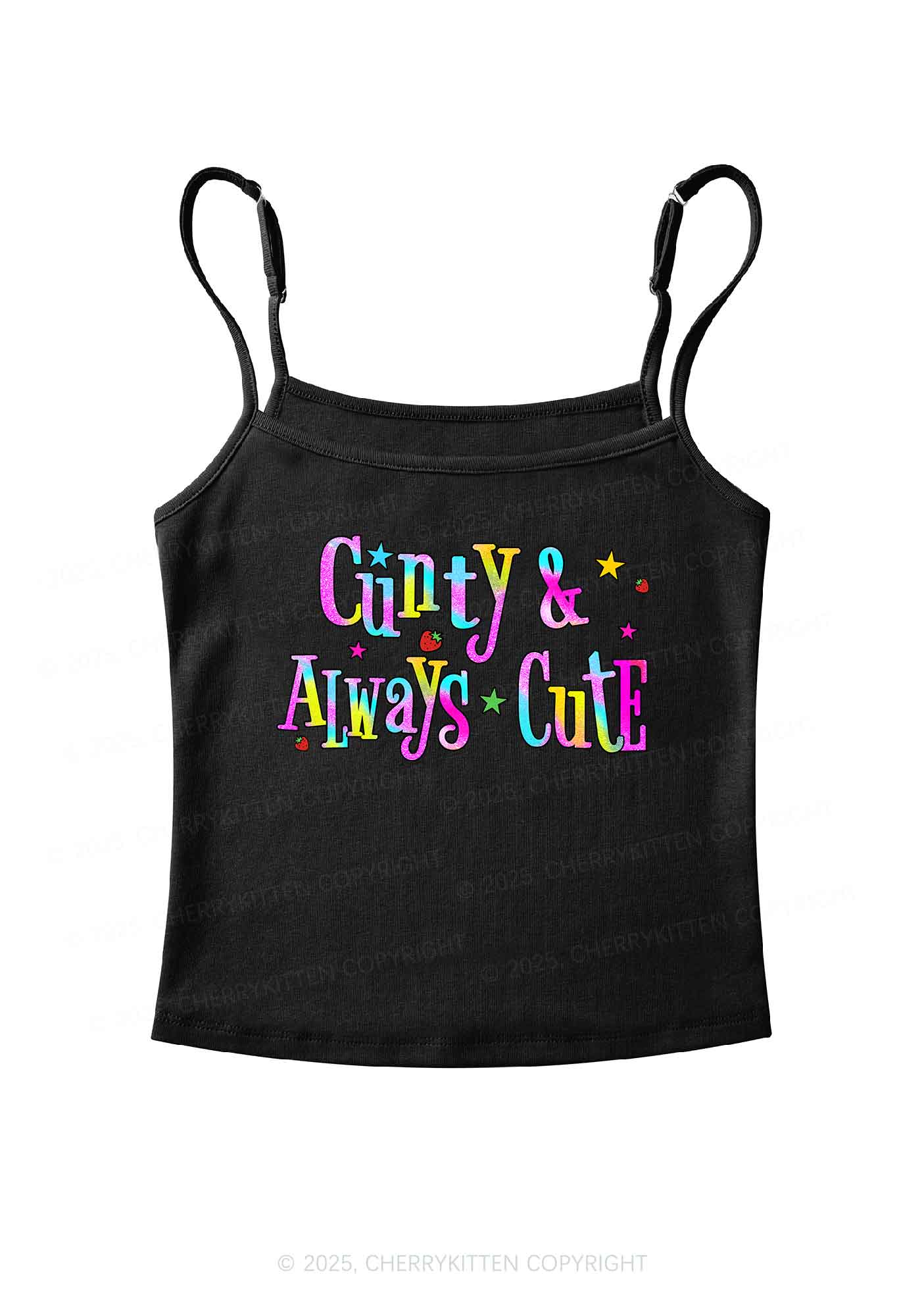 Cxxty Always Cute Y2K Spaghetti Strap Cami Cherrykitten