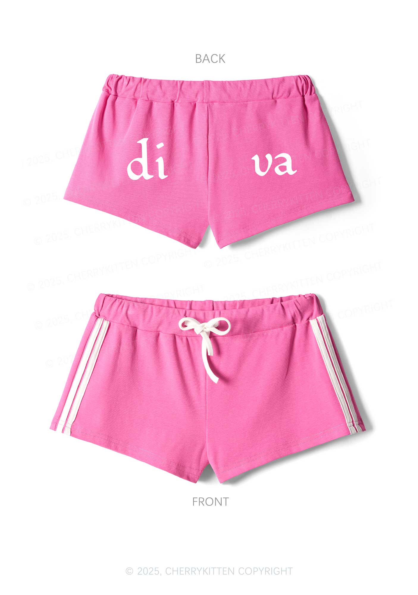 Di Va Y2K Drawstring Mini Shorts Cherrykitten
