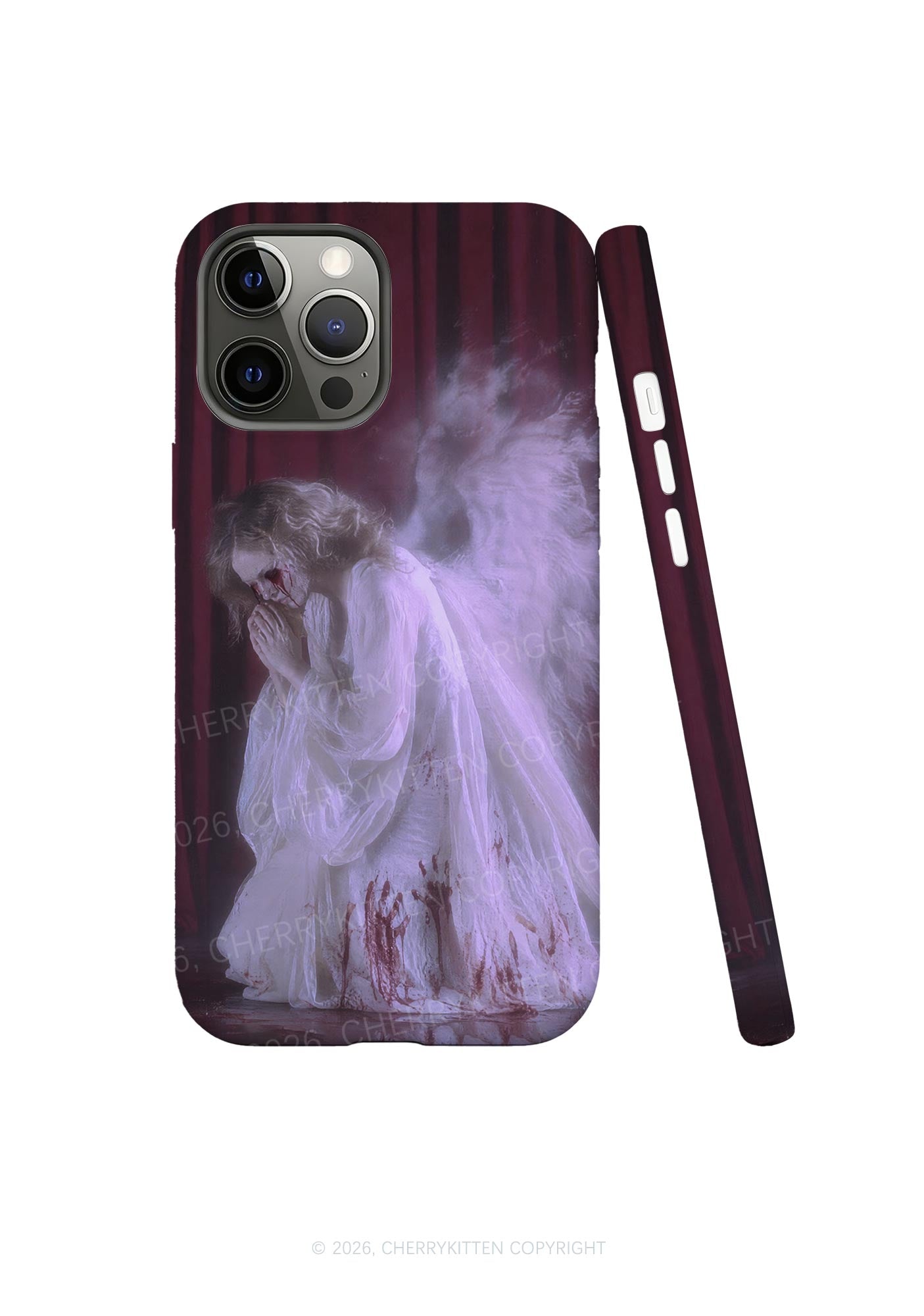 Halloween Bloody Praying Angel Y2K Phone Case Cherrykitten