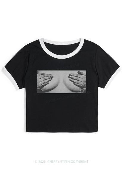 Touch Bxxbs Y2K Ringer Tee Cherrykitten