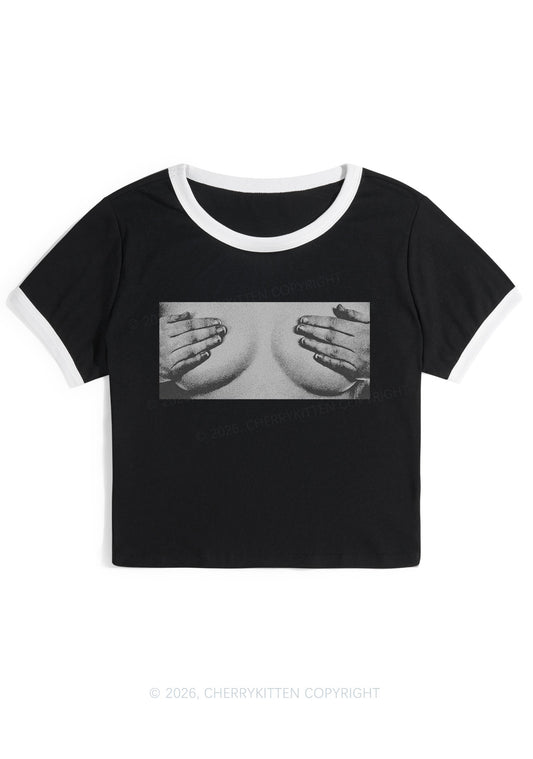 Touch Bxxbs Y2K Ringer Tee Cherrykitten
