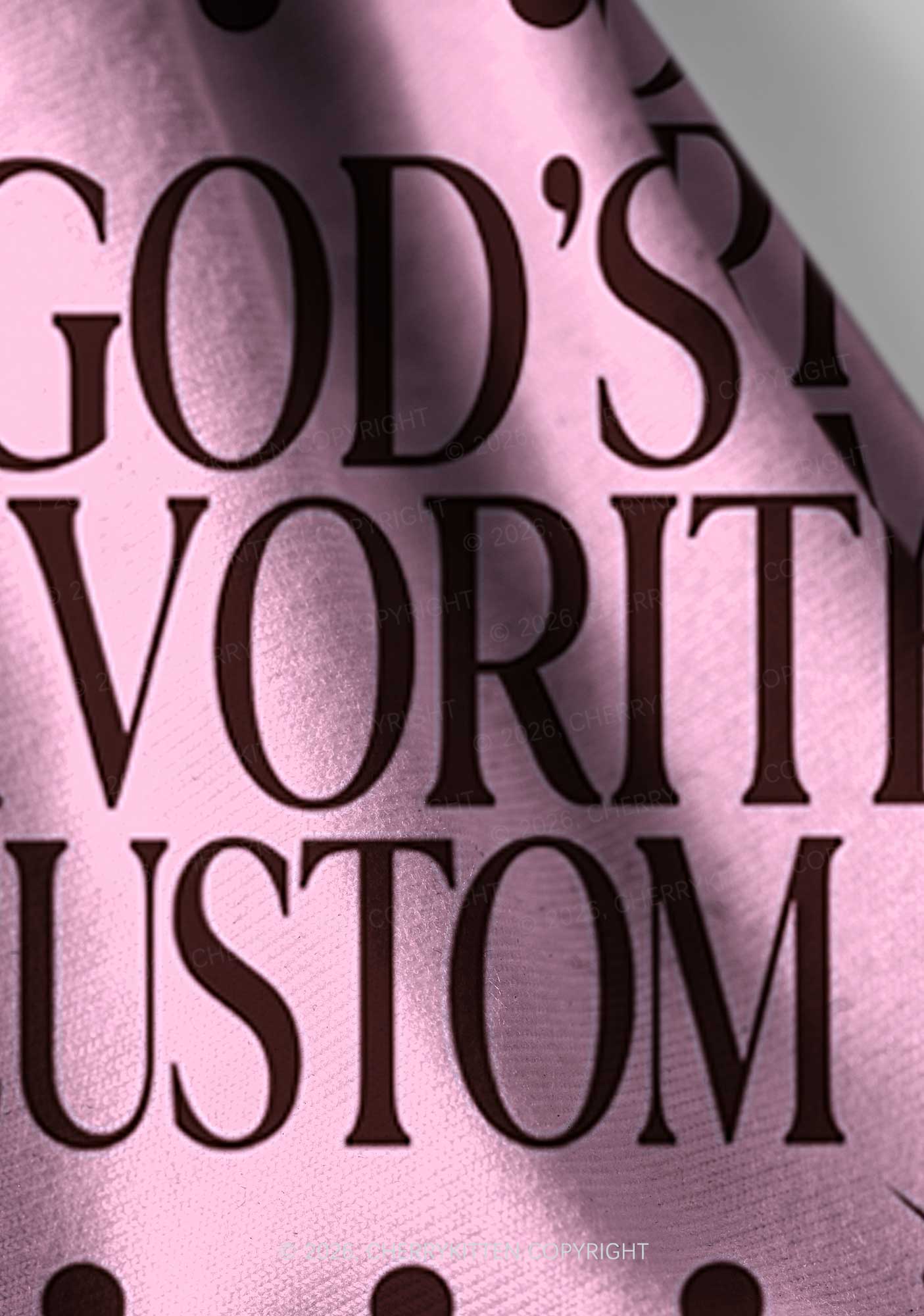 Gods Favorite Custom Y2K Print Headband Cherrykitten