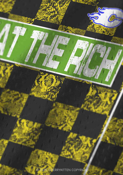 Custom Eat The Rich Y2K Sport Jersey Tank Cherrykitten