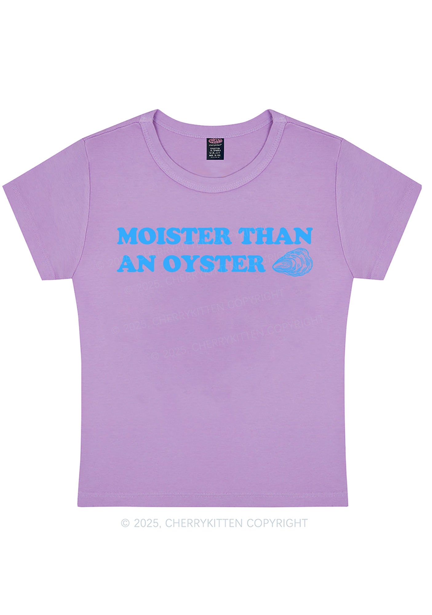 Moister Than An Oyster Y2K Baby Tee Cherrykitten