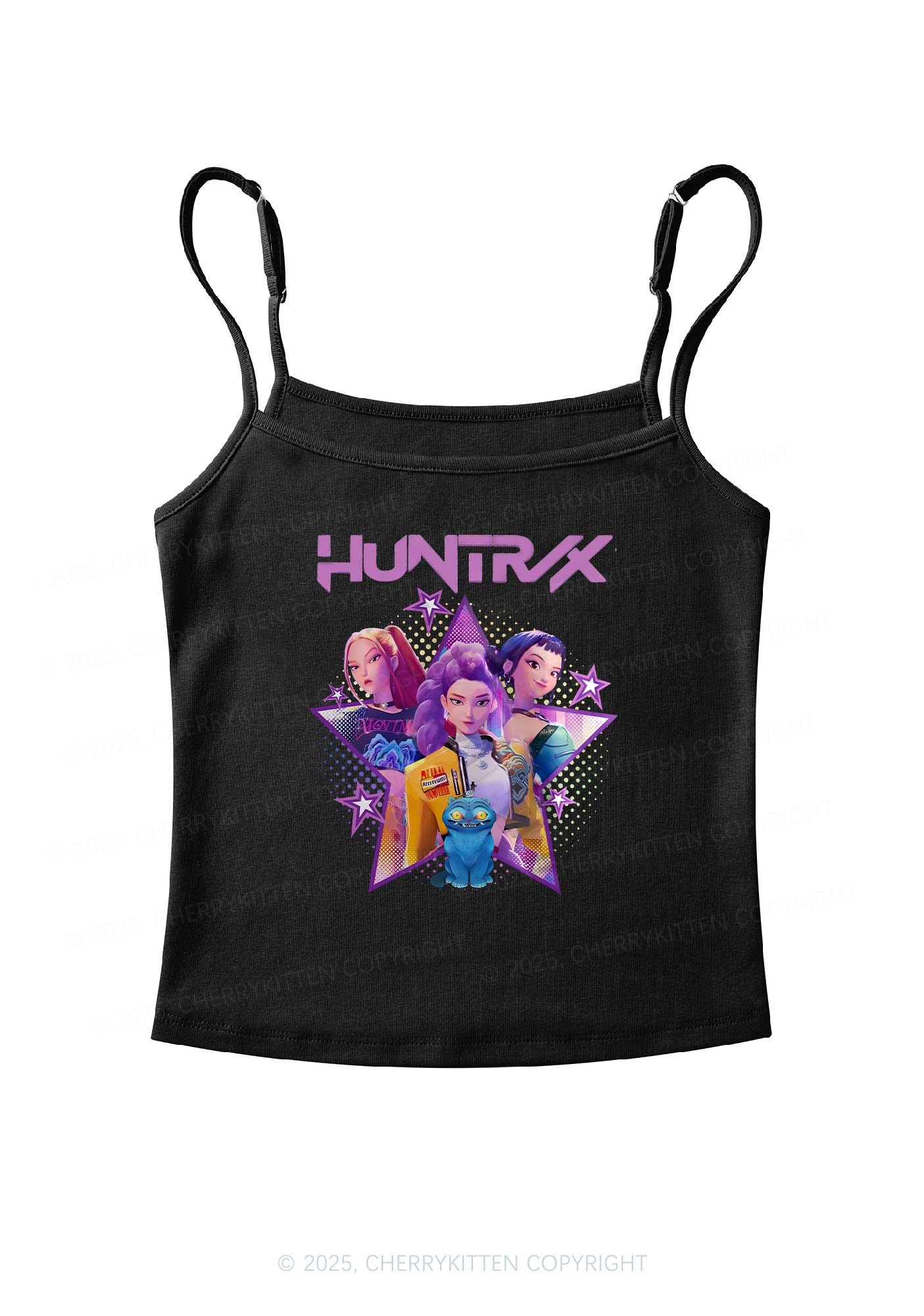 Kpop Stars Y2K Spaghetti Strap Cami Cherrykitten