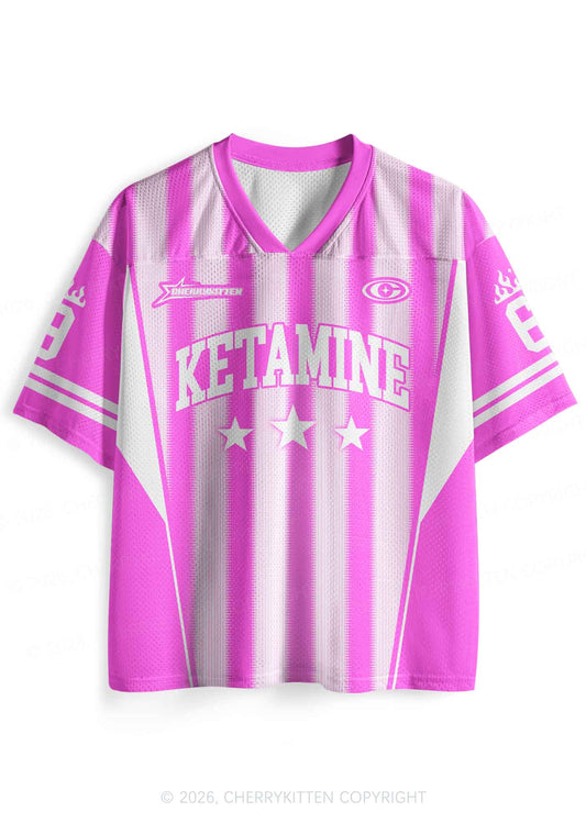 Pink Kxxamine Stars Y2K Sport Jersey Shirts Cherrykitten