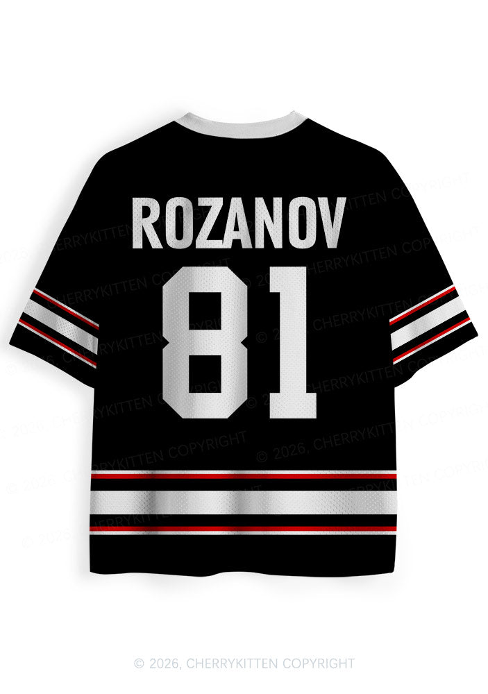 Black Slxt For My Gay BF HR Y2K Sport Jersey Shirts Cherrykitten