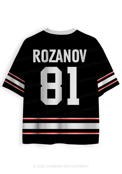 Black Slxt For My Gay BF HR Y2K Sport Jersey Shirts Cherrykitten