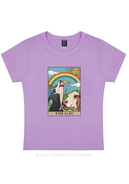 The Gay Pride Y2K Baby Tee Cherrykitten