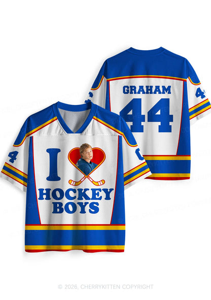 I Love Hockey Boy GG Y2K Sport Jersey Shirts Cherrykitten