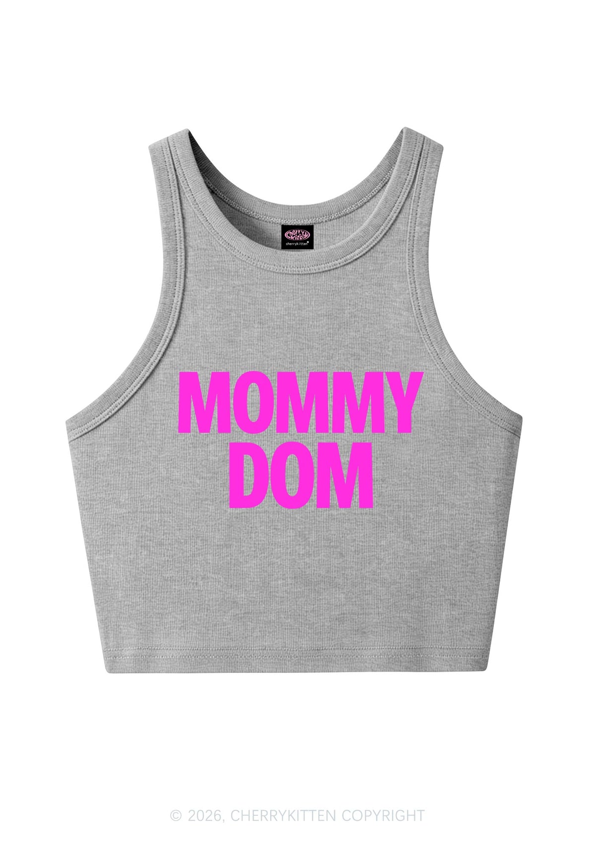 Mommy Dom Y2K Crop Tank Top Cherrykitten