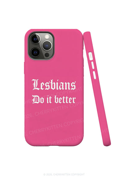 Pink Lesbians Do It Better Pride Y2K Phone Case Cherrykitten