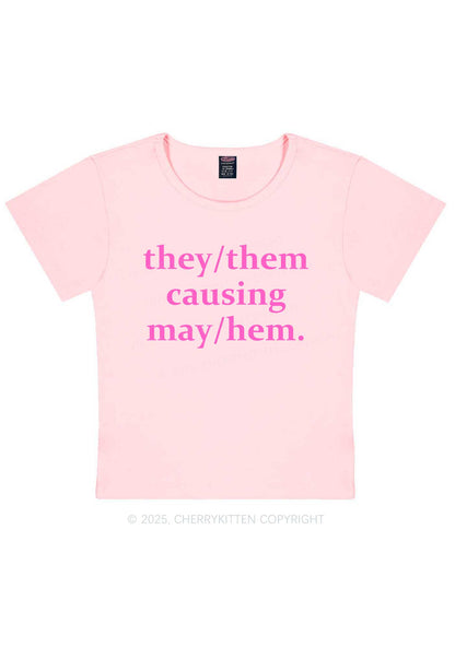 They Causing May Pride Y2K Baby Tee Cherrykitten