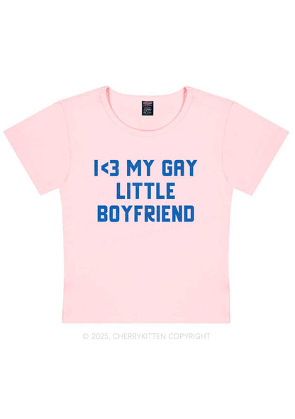 Love My Gay BF Pride Y2K Baby Tee Cherrykitten