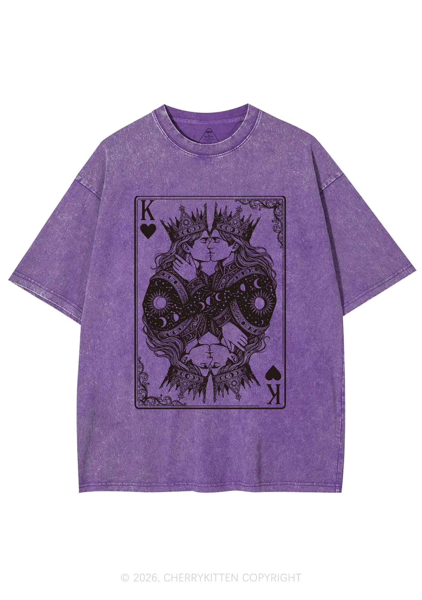 Kings Kissing Pride Y2K Shirts Washed Tee Cherrykitten