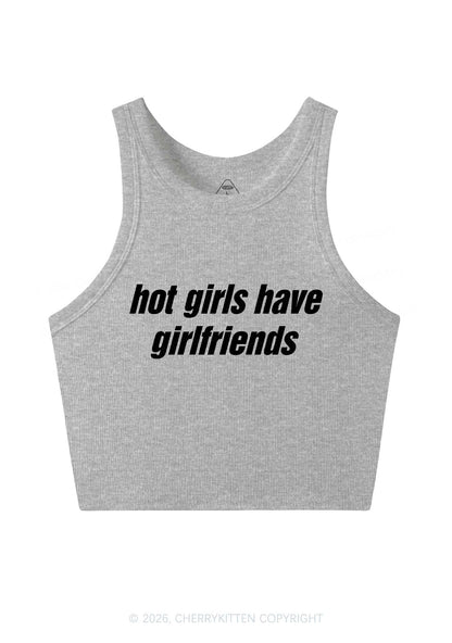 Hot Girls Have Girlfriends Pride Y2K Crop Tank Top Cherrykitten