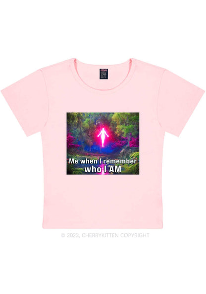 Who I Am Y2K Baby Tee Cherrykitten