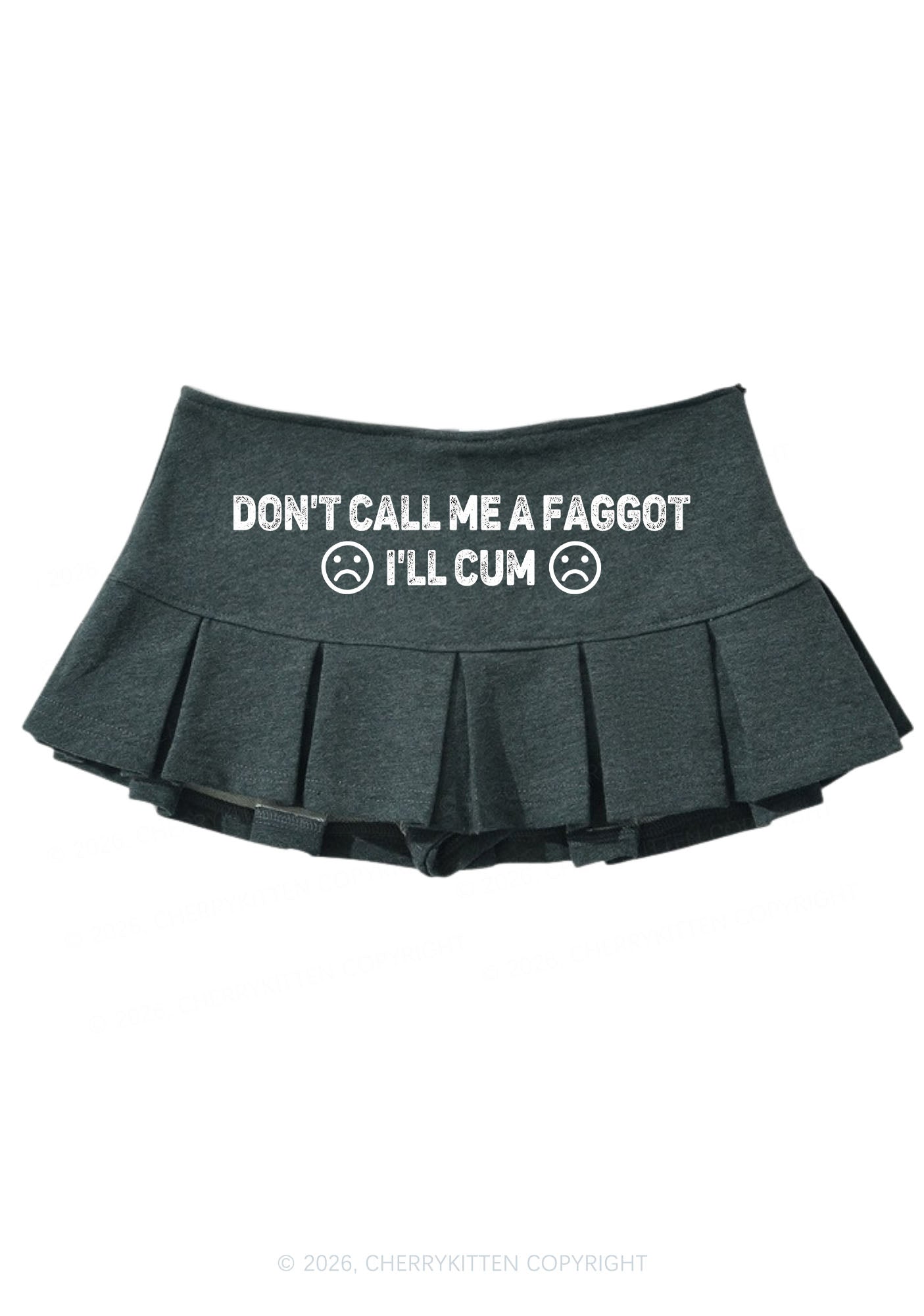 Dont Call Me Faggot Pride Y2K Mini Pleated Skirts Cherrykitten