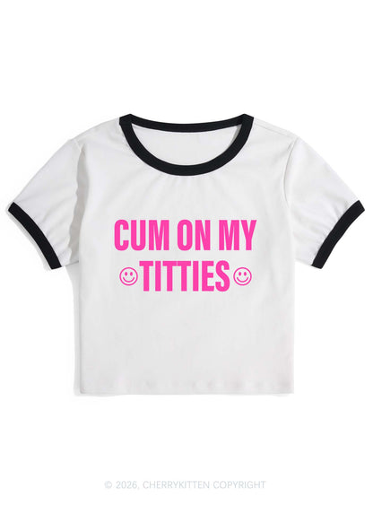 Cxm On My Txtties Y2K Ringer Tee Cherrykitten
