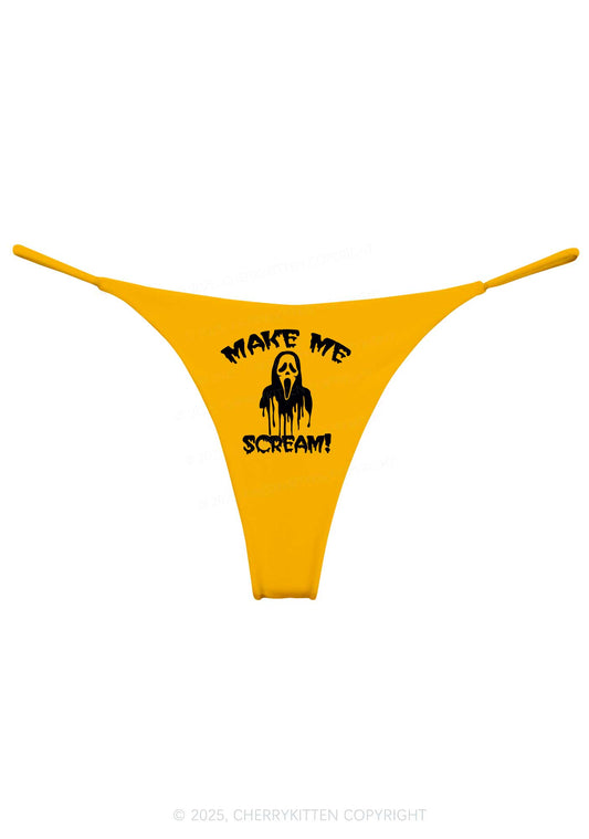 Halloween Make Me Scream Y2K Bikini String Thong Cherrykitten