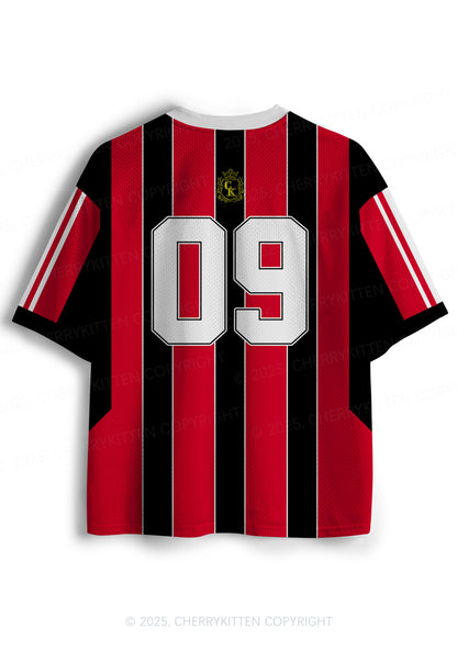 Custom Red Star Girl Y2K Sport Jersey Shirts Cherrykitten