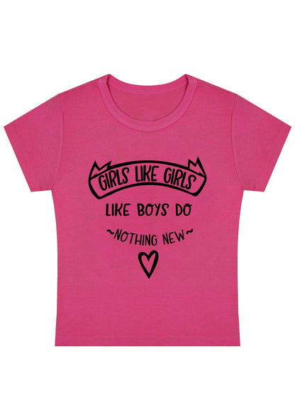 Curvy Girls Like Girls Like Boys Do Nothing New Baby Tee