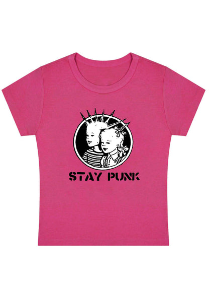 Kids Stay Punk Y2K Baby Tee