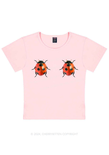 Ladybugs Y2K Baby Tee Cherrykitten