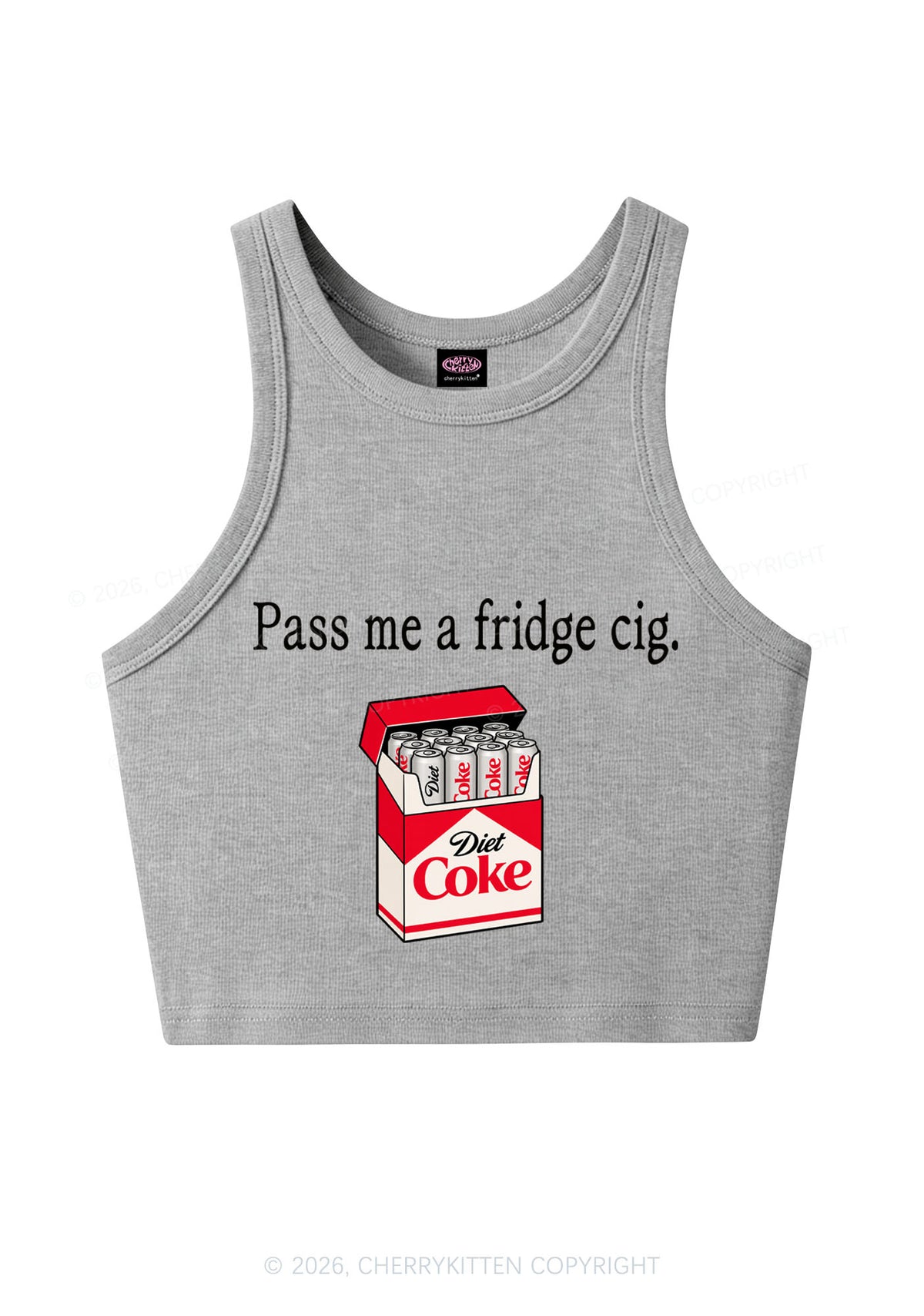 Pass Me Fridge Cig Y2K Crop Tank Top Cherrykitten