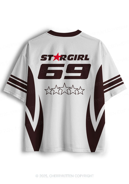 Custom Five Stars Girl Y2K Sport Jersey Shirts Cherrykitten