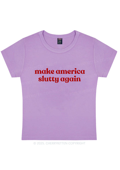 Make America Slxtty Again Y2K Baby Tee Cherrykitten