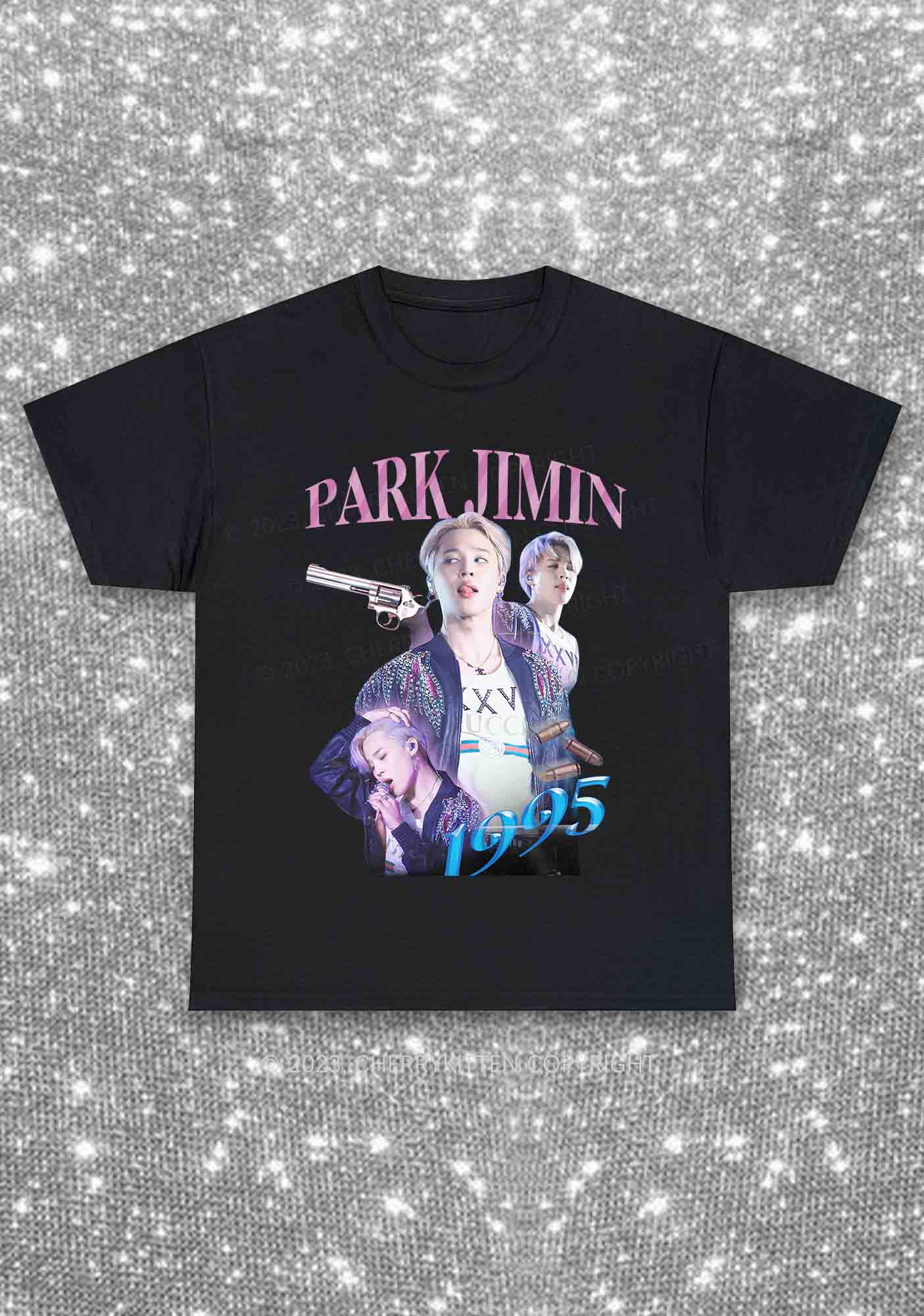 Park Jimin 1995 Kpop Y2K Chunky Shirt Cherrykitten