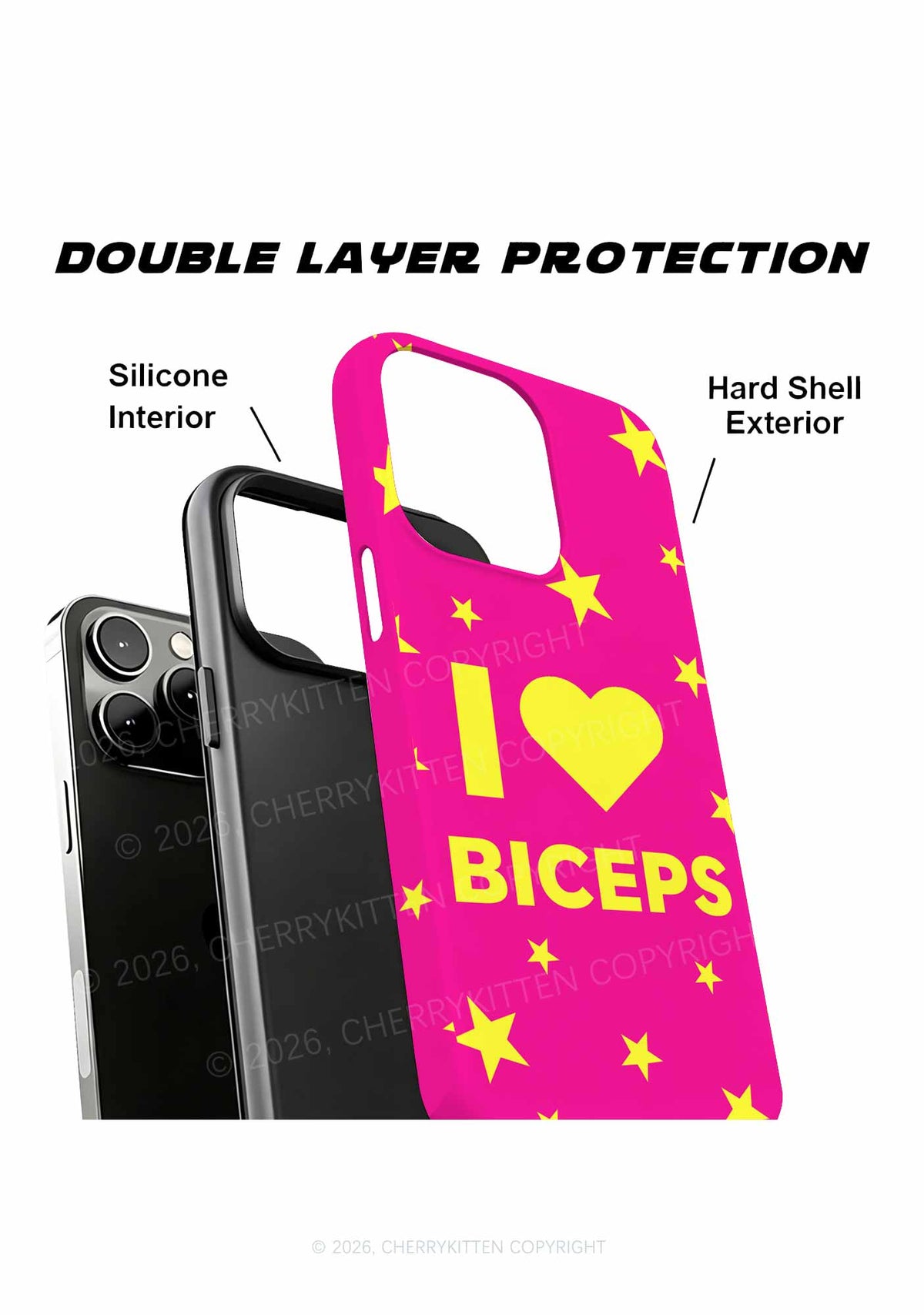 I Love Biceps Star Y2K Phone Case Cherrykitten