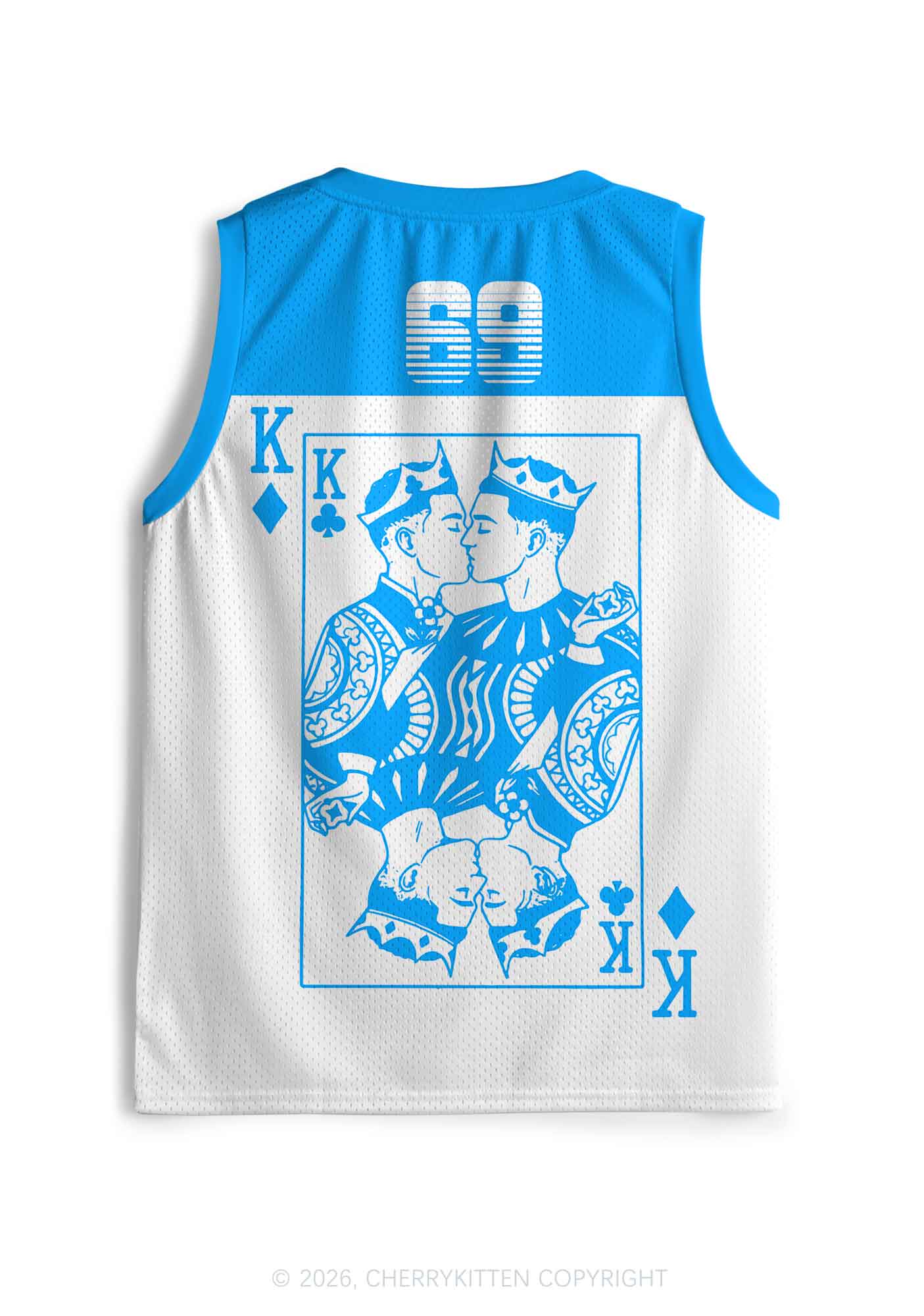 Blue Gay King Pride Y2K Sport Jersey Tank Cherrykitten