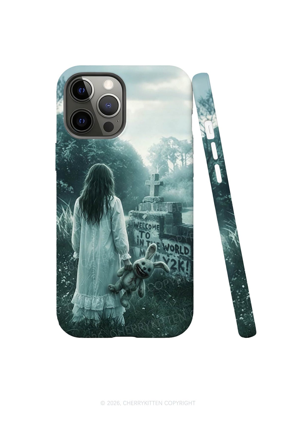 Halloween Graveyard Bunny Doll Y2K Phone Case Cherrykitten
