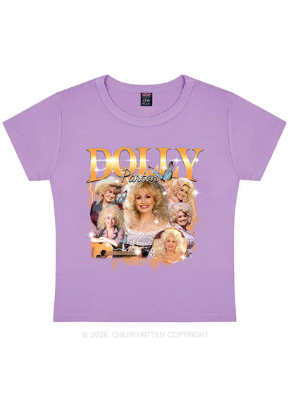 DP Vintage Portrait Y2K Baby Tee Cherrykitten
