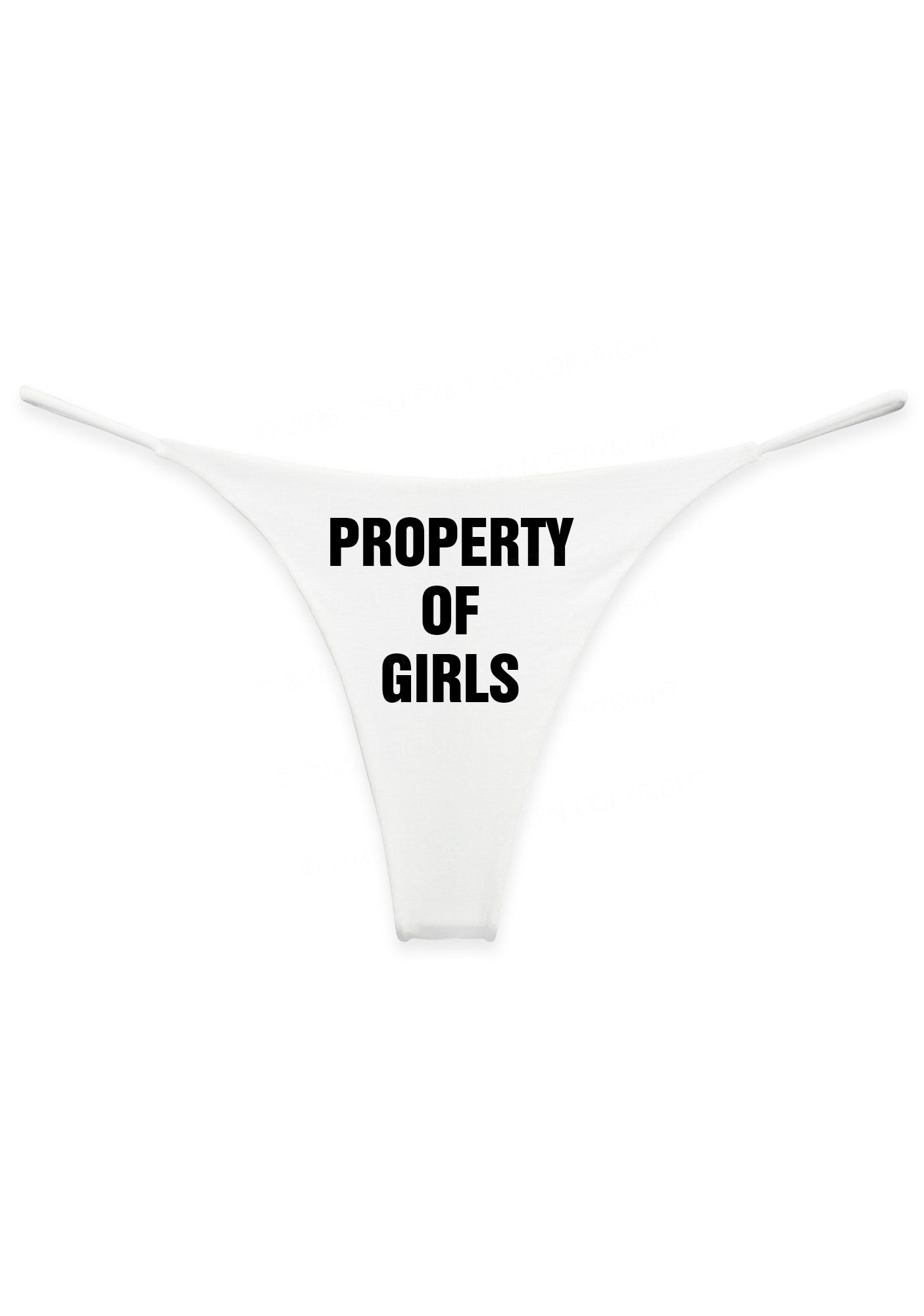 Property Of Girls Pride Y2K Bikini String Thong Cherrykitten